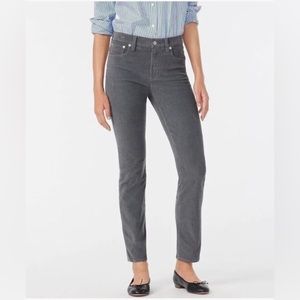 J CREW Corduroy full-length essential straight pant color grey, Size 30